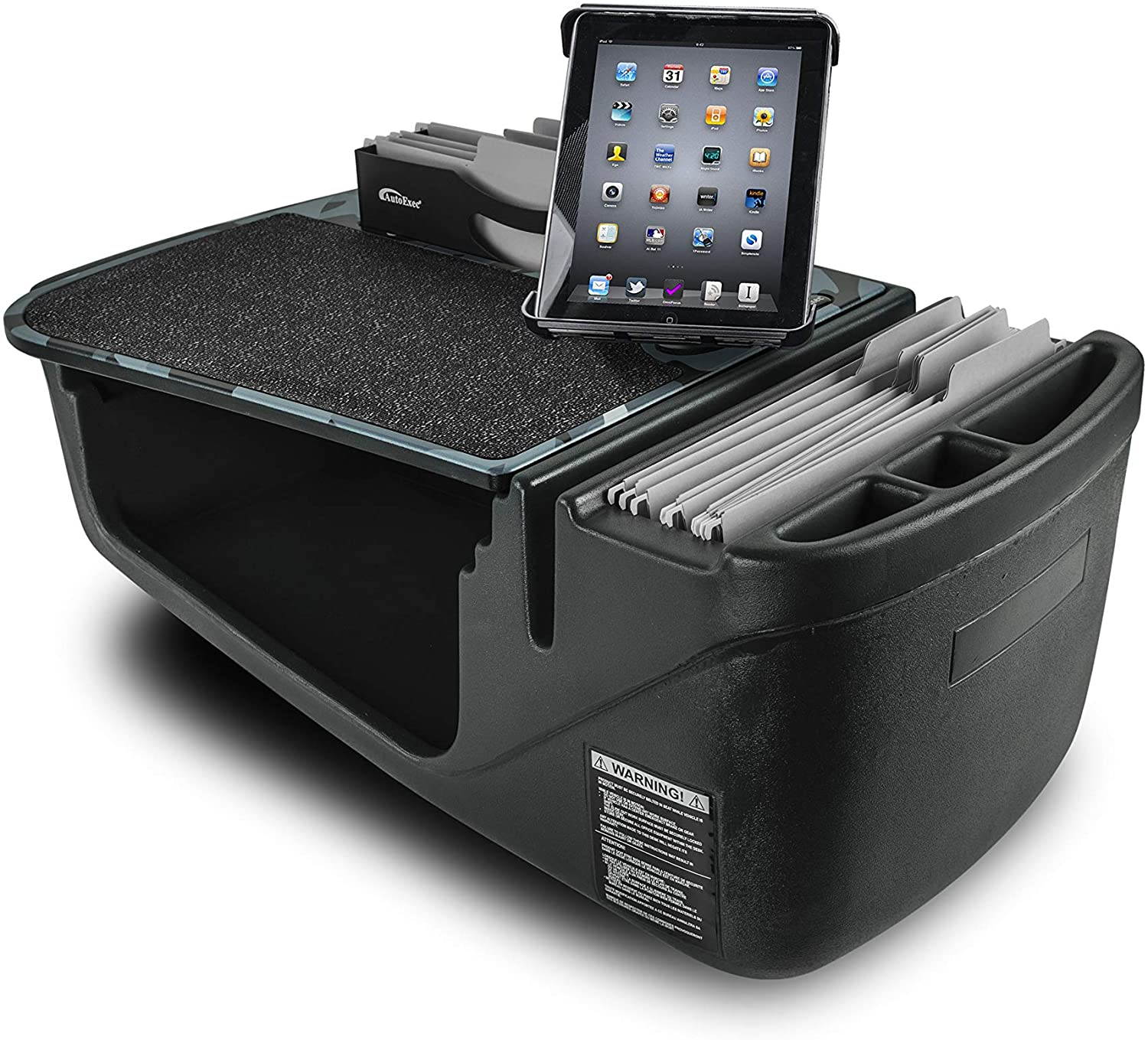 AutoExec AUE28007 Efficiency FileMaster Car Desk Urban Camouflage Finish with Built-in 200 Watt Power Inverter and Tablet Mount
AESFile-02-Tablet UC