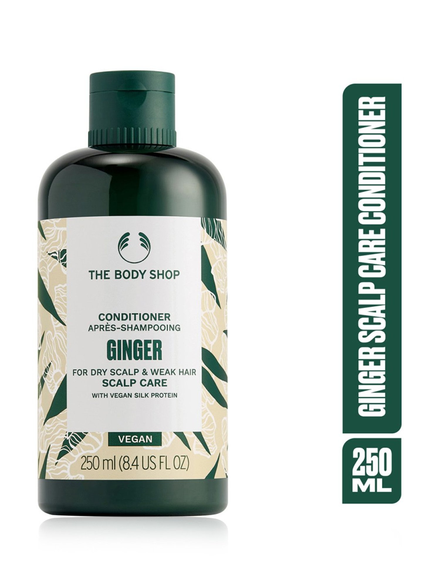 The Body Shop Vegan Ginger Scalp Care Conditioner for Dry Scalp & Weak Hair - 250 ml