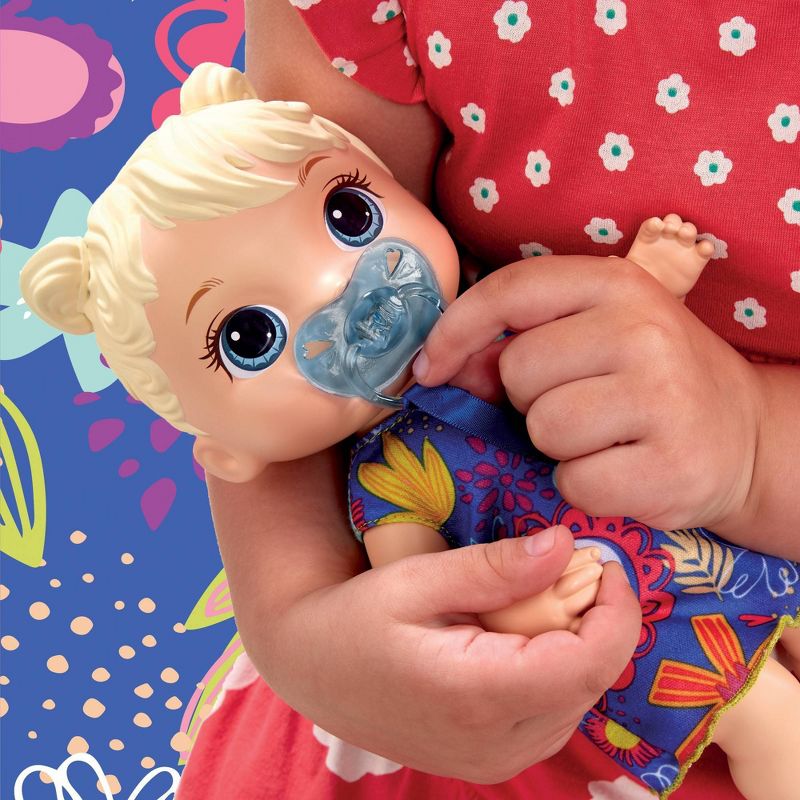 Baby Alive Baby Lil Sounds: Interactive Baby Doll - Blue Dress
