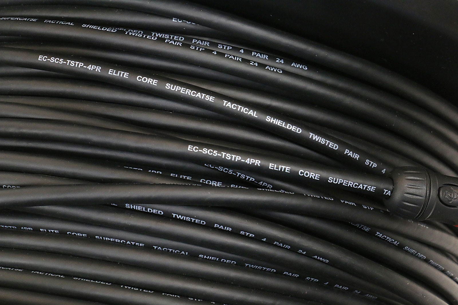 Elite Core 200' ft Converta-Shell Shielded Ethercon RJ45 CAT5E Cable Reel Snake