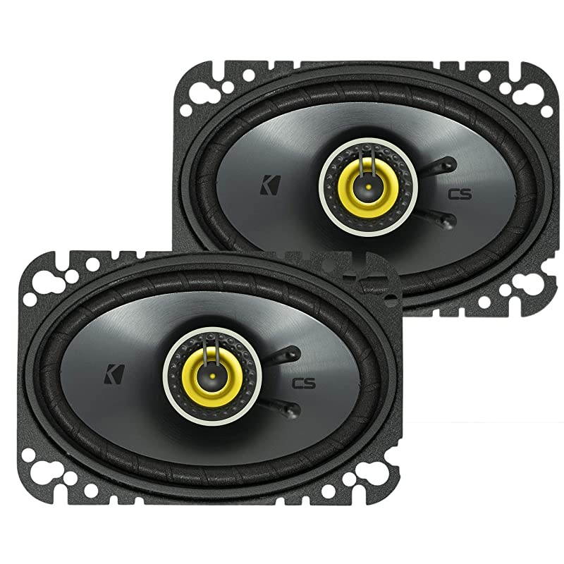 CS Series CSC46 4 x 6 Inch Car Audio System Speaker Yellow 2 Pack