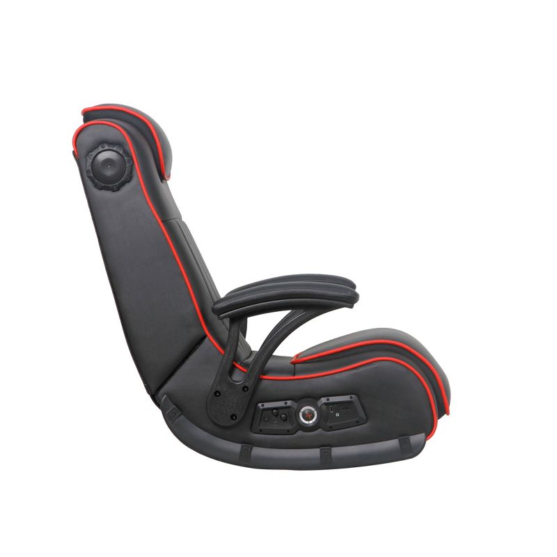Pro Series H4 2.1 Dual Wireless and Bluetooth Floor Rocker Black/Red - X Rocker