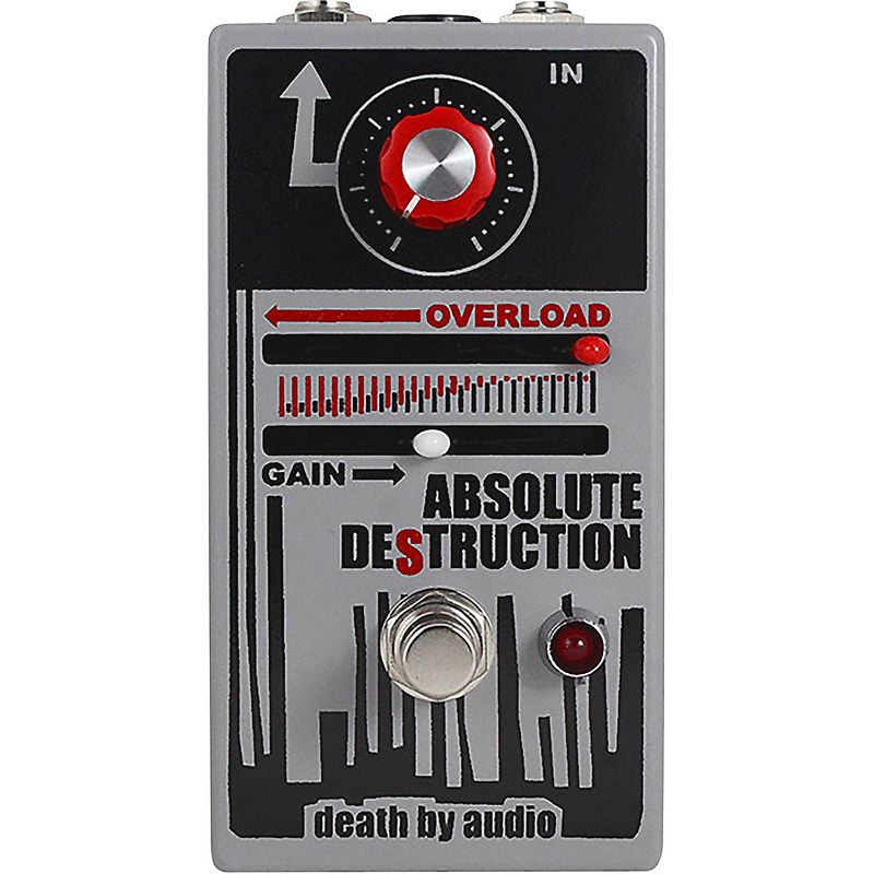DEATH BY AUDIO Absolute Destruction Overloading Power Amplifier Distortion Effects Pedal Gray