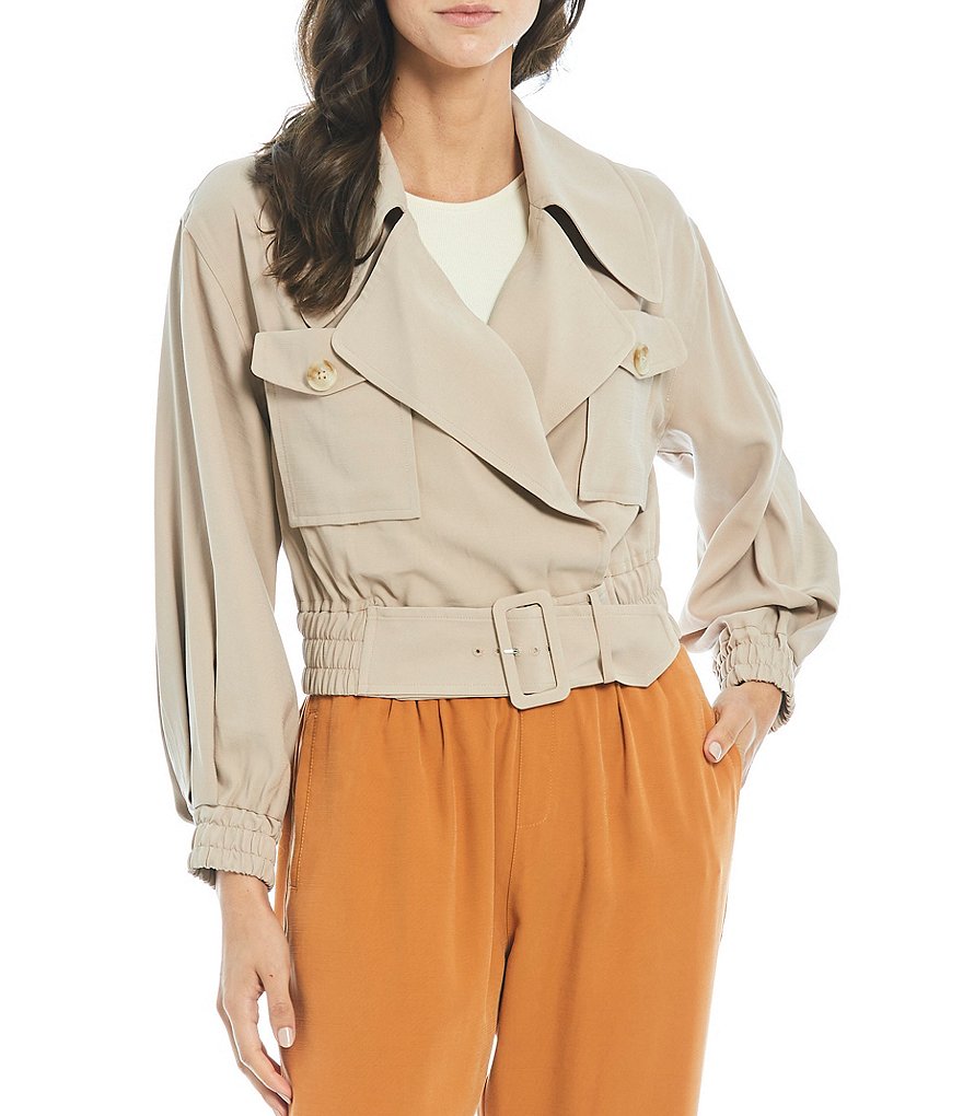 Gibson & Latimer Short Belted Trench Jacket