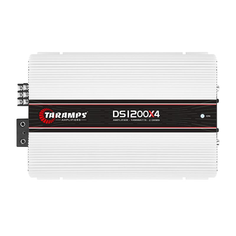 Taramps 900794 DS 1200X4 Class D 1200 Watt RMS 2 Ohms Automotive Car Audio Sound Systems 4 Channel Amplifier with Output Overload Protection (4 Pack)