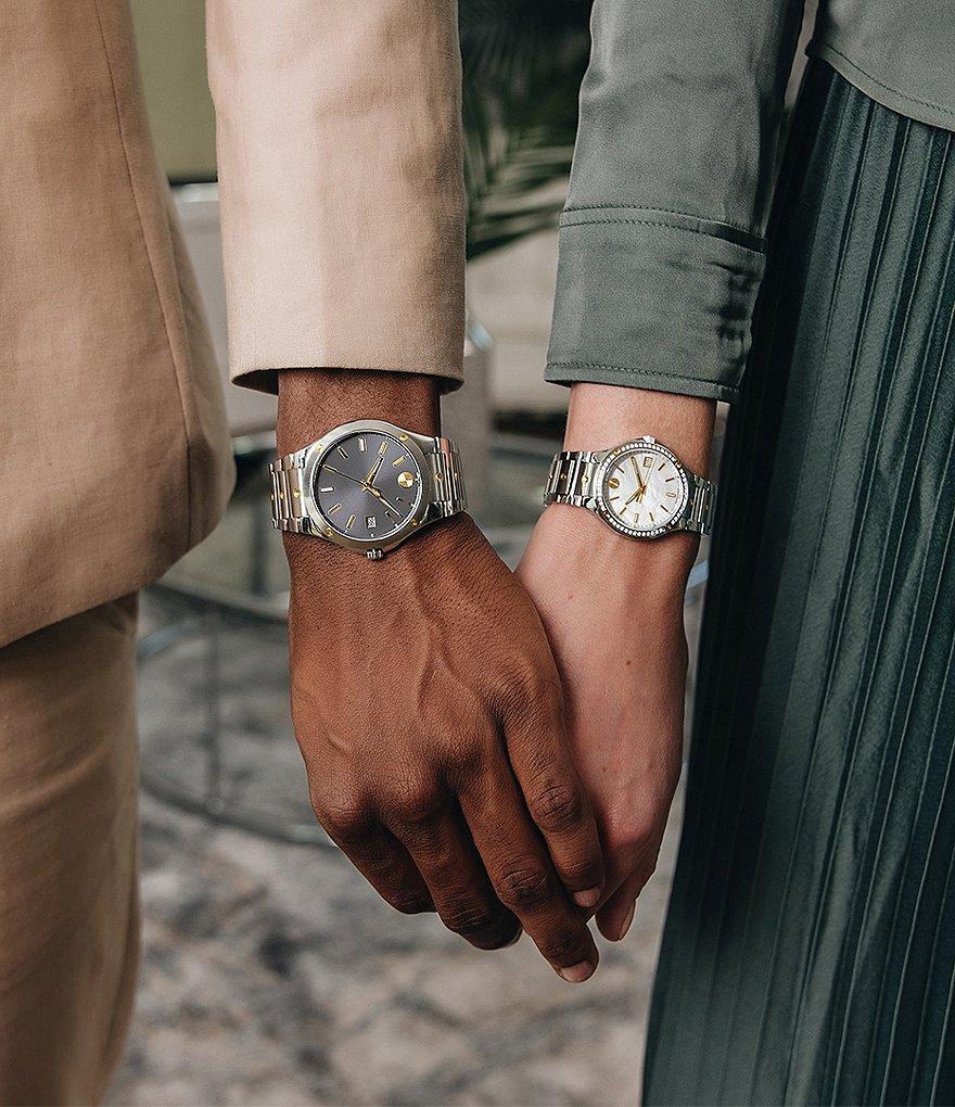 Movado S. E. Dual Finished Stainless Steel Bracelet Watch