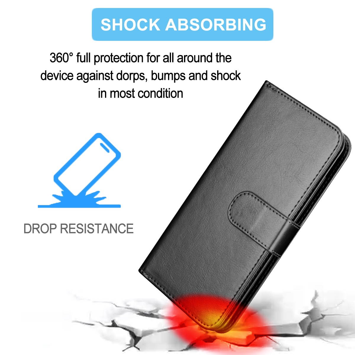 iPhone 12 Case, 6.1" Apple iPhone 12 Pro Wallet Case, Tekcoo PU Leather Case Cash ID Credit Card Slots Holder Carrying Flip Phone Case Cover Kickstand Detachable Magnetic Hard Cases & Strap,Rose Gold