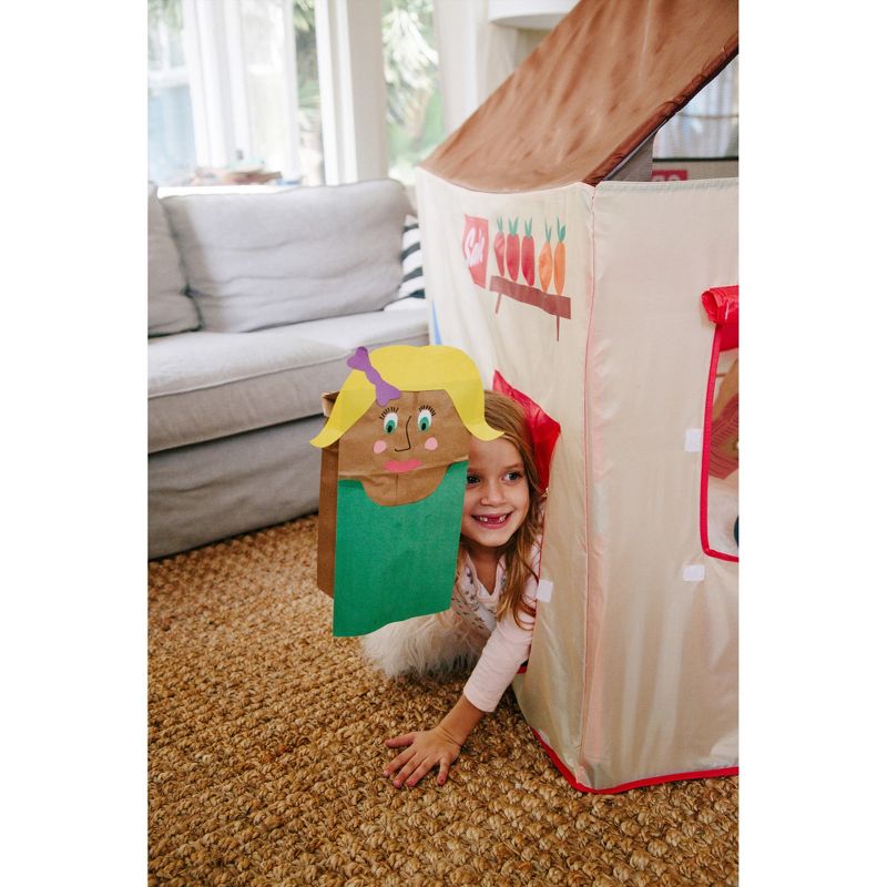 Pacific Play Tents 2 in 1 Lil' Grocery Store And Puppet Theater House Tent 50" x 40"