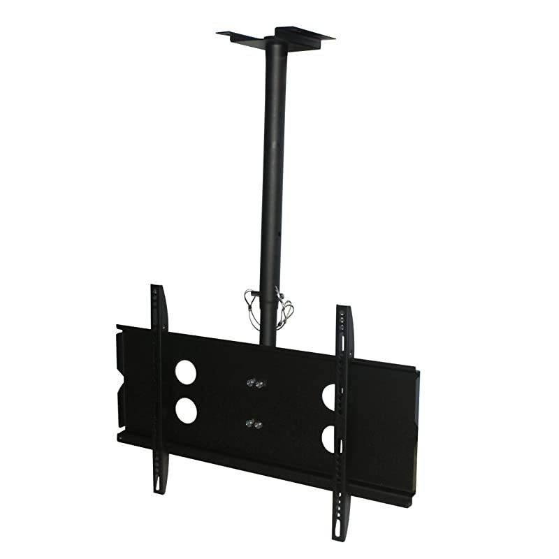 Full Motion Ceiling TV Mount, Tilt 0 to -20&deg; Down, 360&deg; Swivel for Most 40"-65" Inch LCD, LED, 4K or Plasma TVs, VESA Up to 600 X 400, 165lbs Capacity Max&ndash; Black (41029)