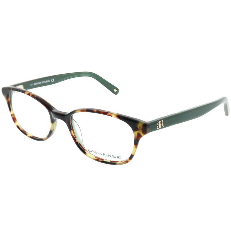 Banana Republic  JZW Unisex Rectangle Eyeglasses Olive Tortoise 49mm