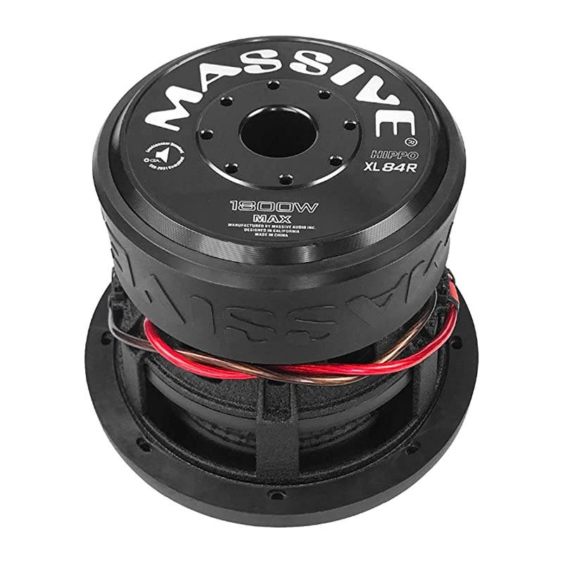 Car Subwoofer by  HippoXL64 - SPL Extreme Bass Woofer - 6.5 Inch Car Audio 300 Watt HippoXL Series Competition Subwoofer, Dual 4 Ohm, 2 Inch Voice Coil. Sold Individually
