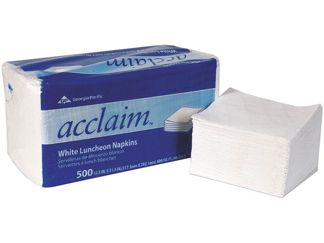 DIXIE 37707 Luncheon Napkin,Acclaim,White,PK6000
