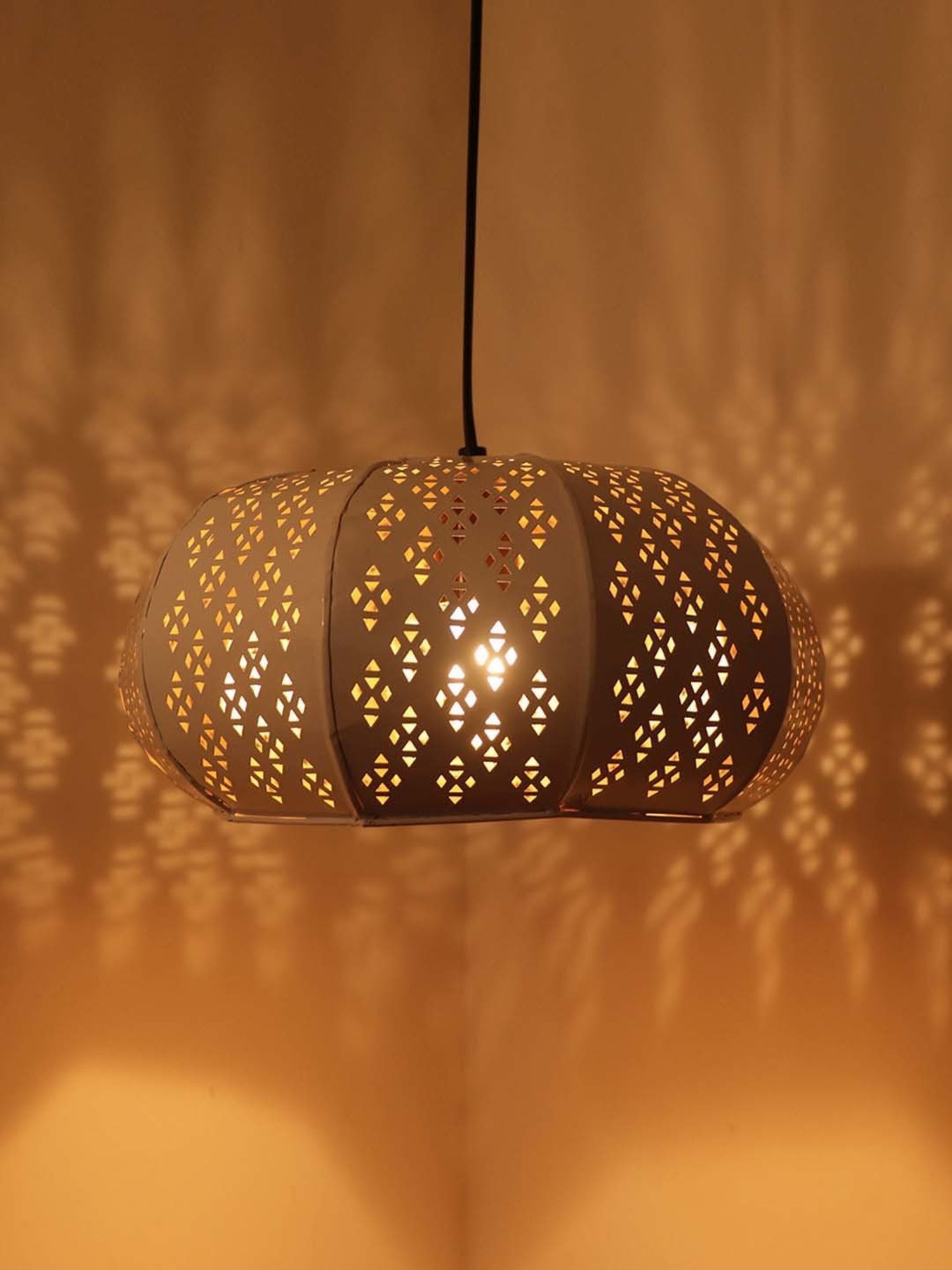 Fos Lighting 'Dish' Antique Gold & White Brass 5-In-1 Hanging Light