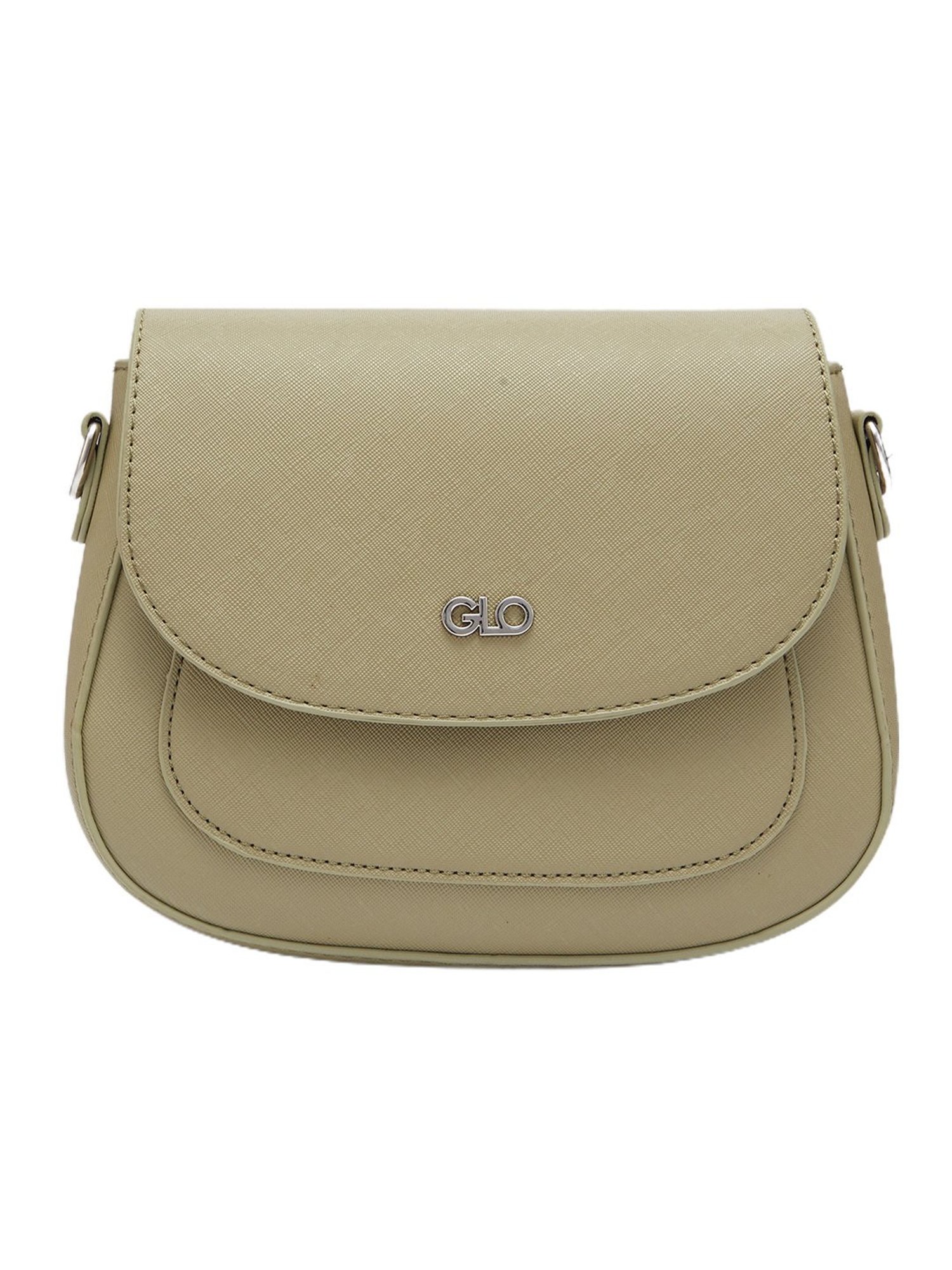 Globus Women Olive Solid Vegan Leather Sling Bag