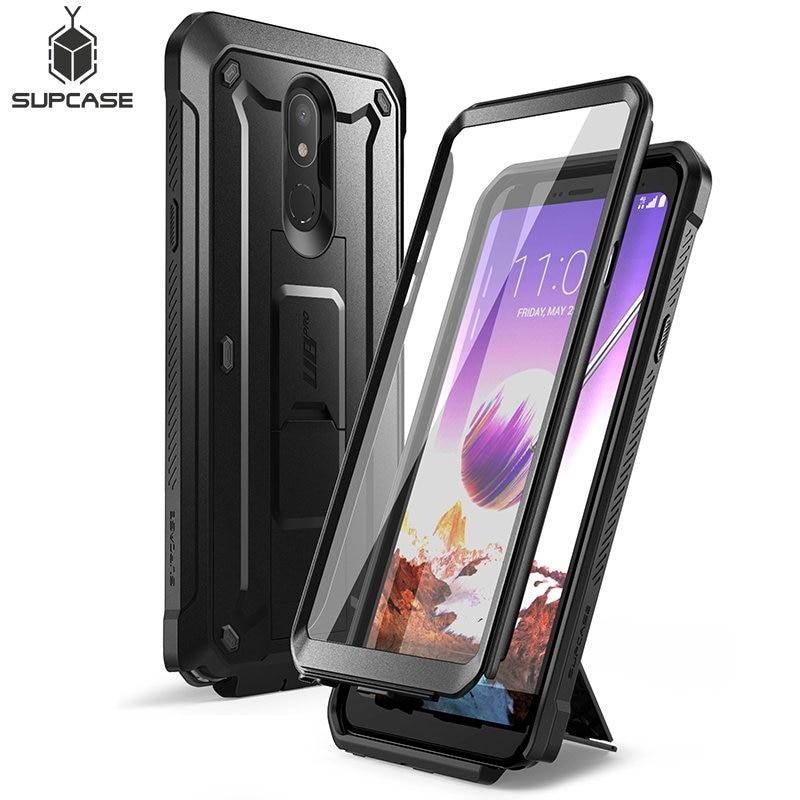 SupCase Unicorn Beetle Pro Series Case Designed for LG Stylo 5 (2019 Release), Full-Body Rugged Holster & Kickstand Case with Built-in Screen Protector(Black)