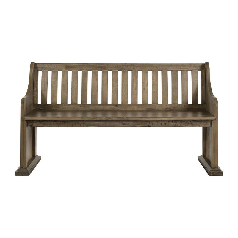 Stanford Pew Bench Gray - Picket House Furnishings
