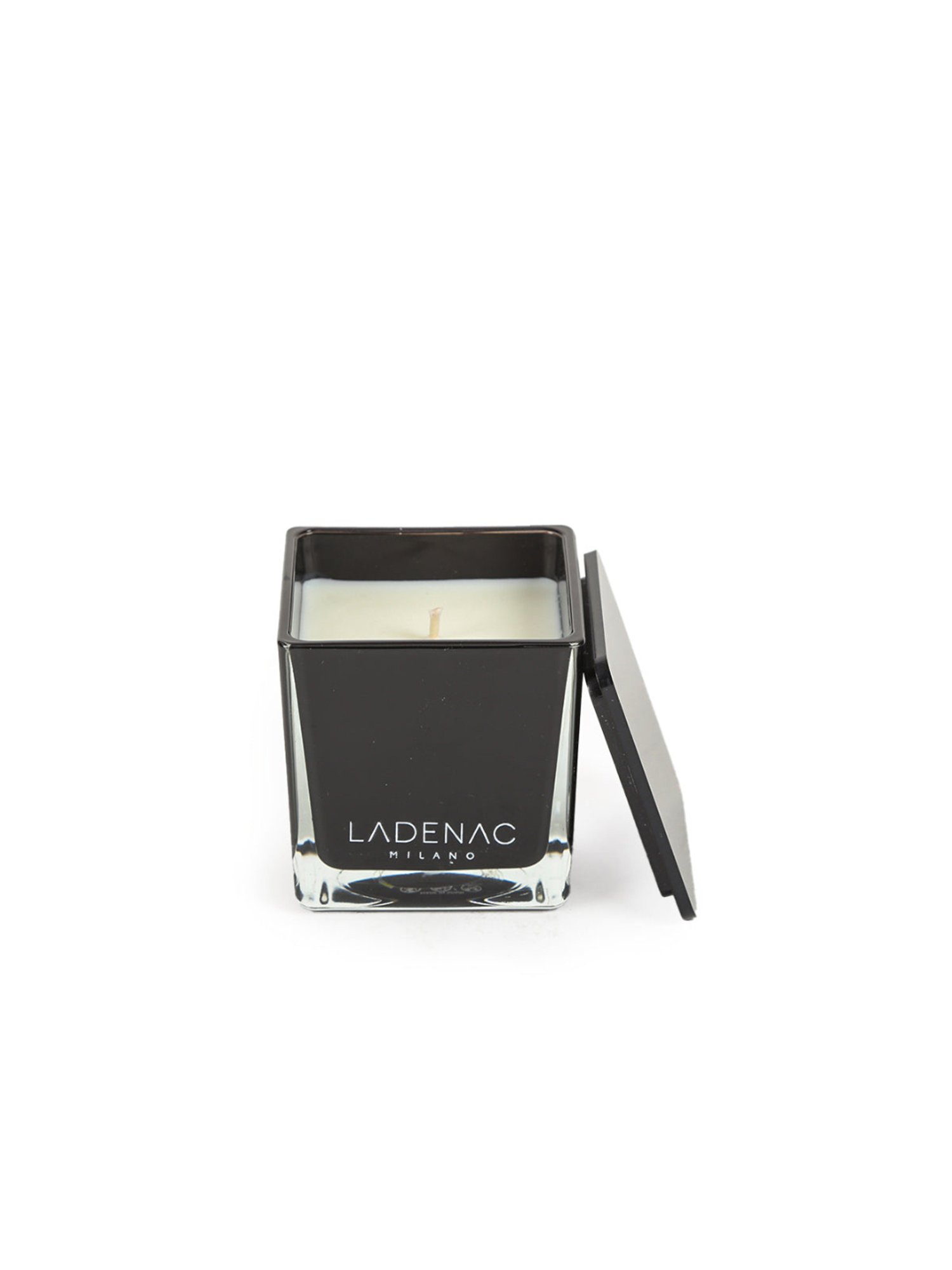 Home4U Ladenac Minimal Isles Eoliennes Black Square Wax Small Jar Candle