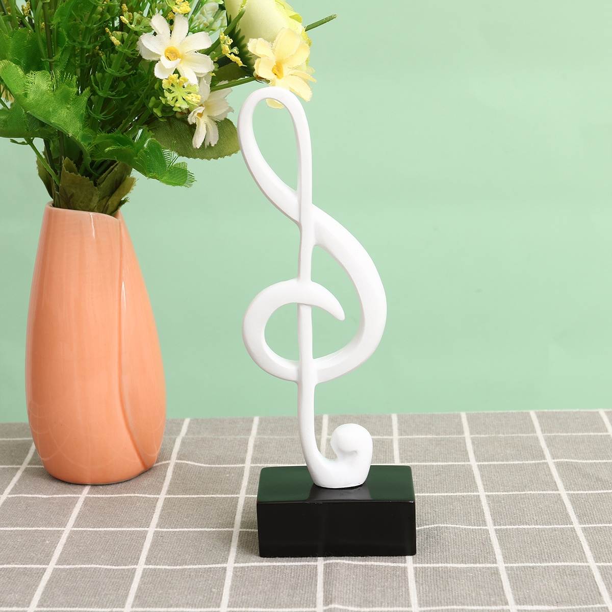 Exquisite Piano Decoration Adornment Creative Simulate Piano Models Pocket Grand Piano Arrangement (White)