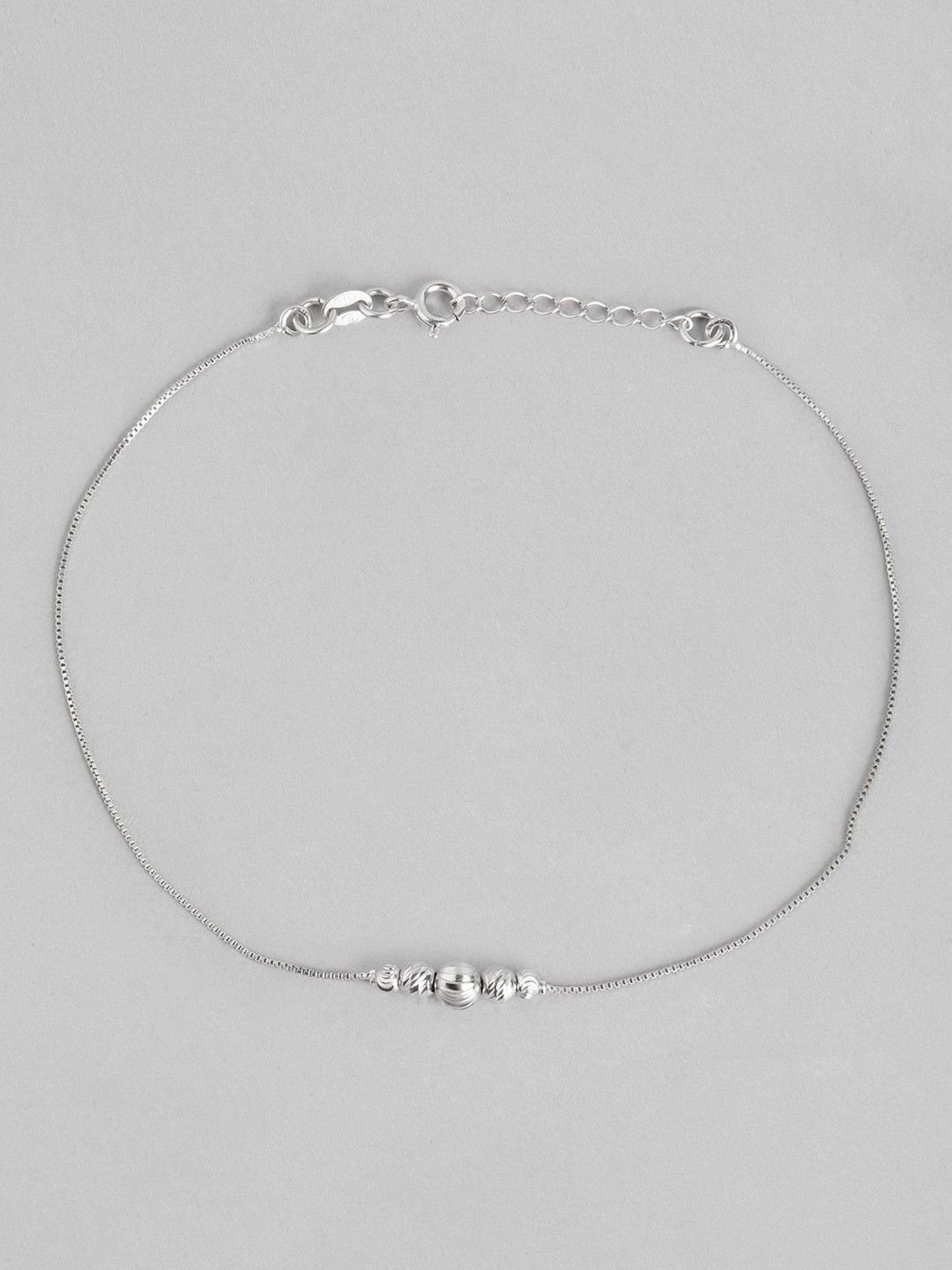 Zavya 92.5 Sterling Silver Anklet for Women