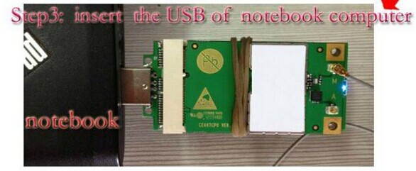 Mini PCI-e Wireless to USB Adapter card With SIM Card Slot Test WWAN module