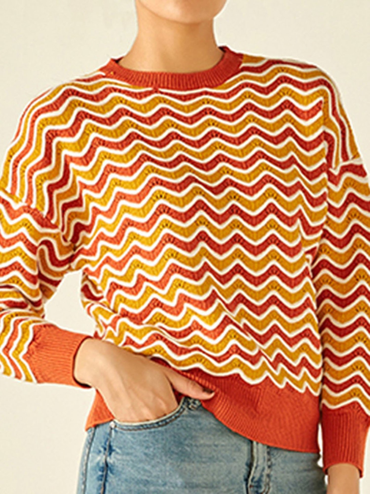 Cover Story Multicolor Striped Sweater