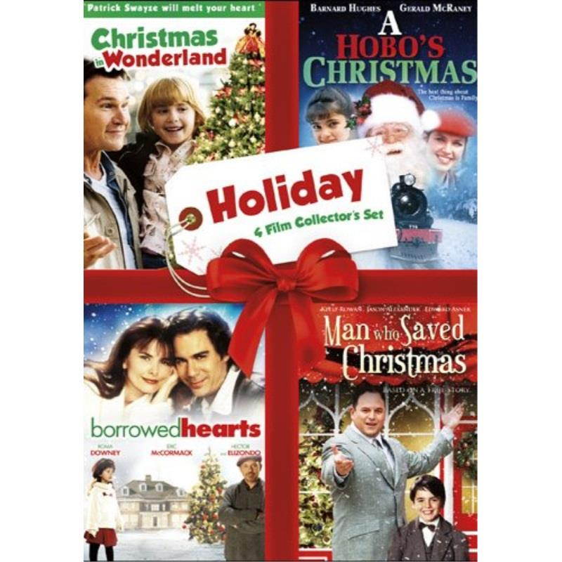 holiday four film collector's set christmas in wonderland / a hobo's christmas / borrowed hearts / the man who saved christmas