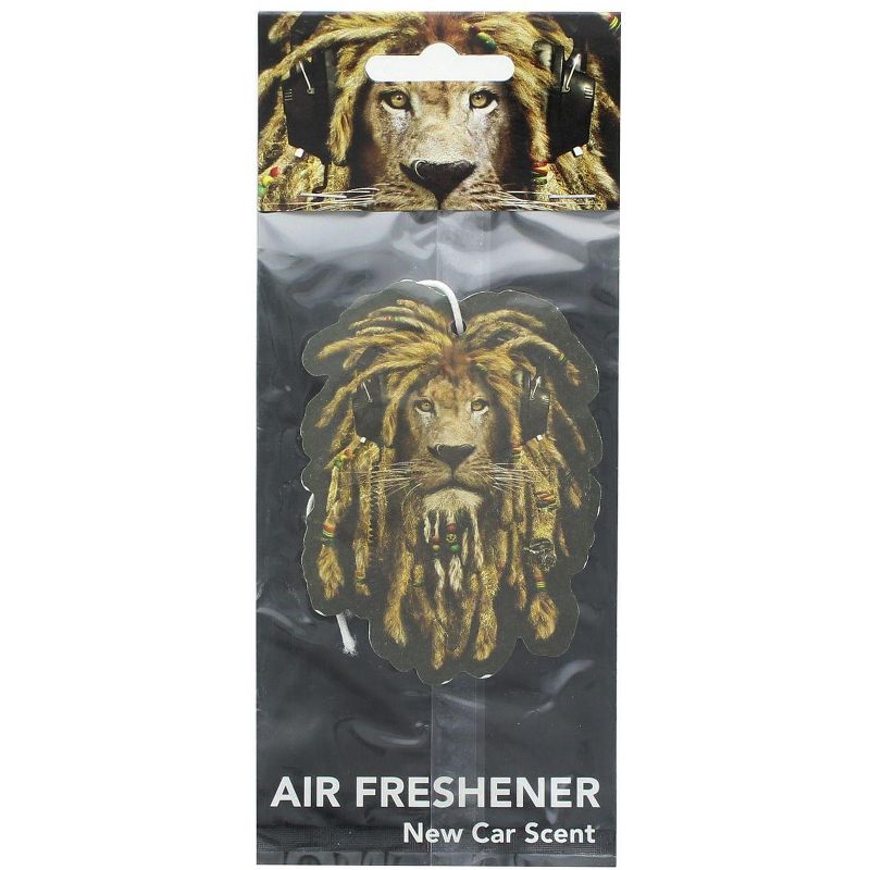 Just Funky Reggae Lion New Car Scent Hanging Air Freshener