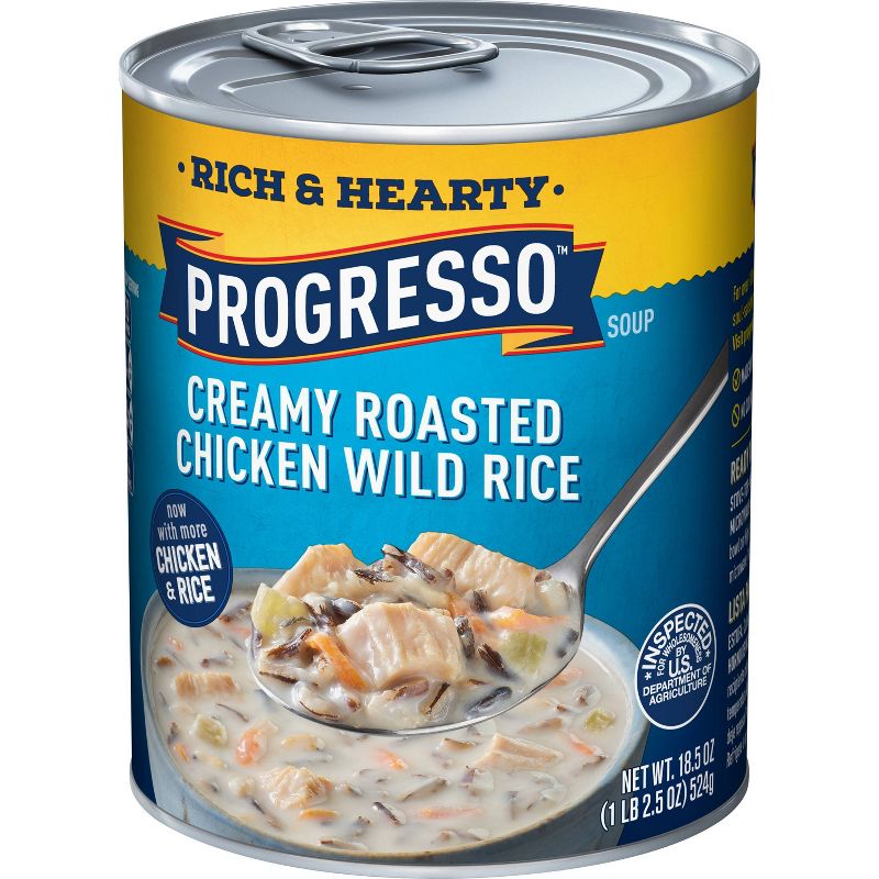 Progresso Rich & Hearty Creamy Roasted Chicken Wild Rice Soup 18.5oz