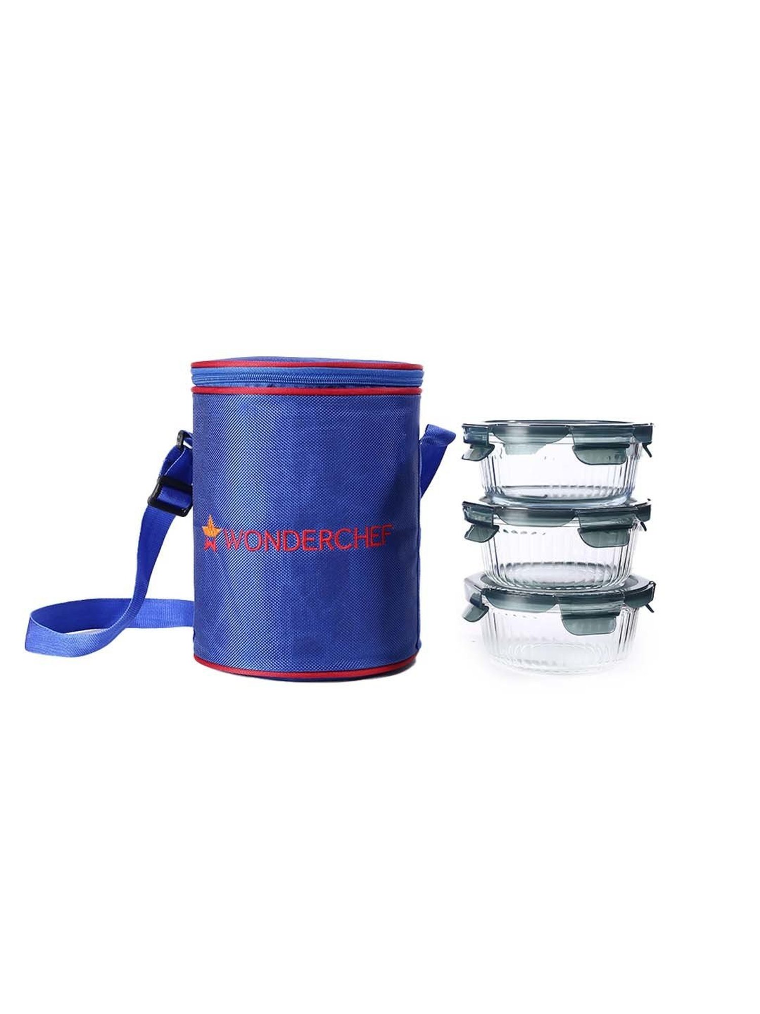 Wonderchef Verona Microwave Safe 3-Piece Lunch Box Set