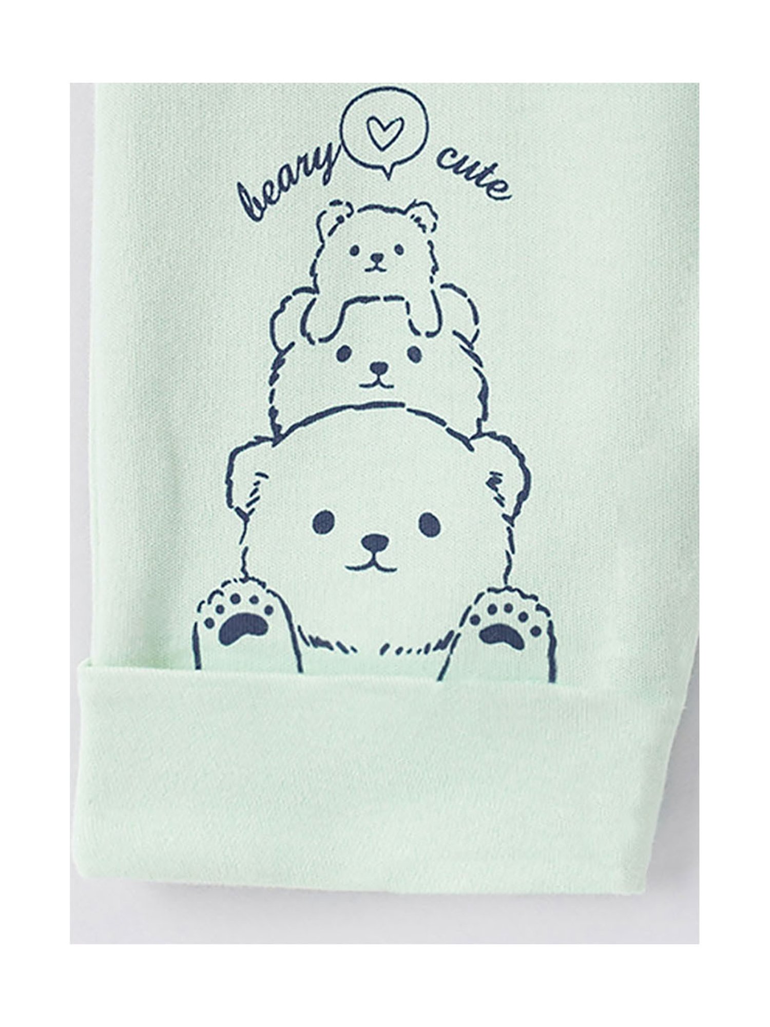 Ed-a-Mamma Baby Green Solid Leggings