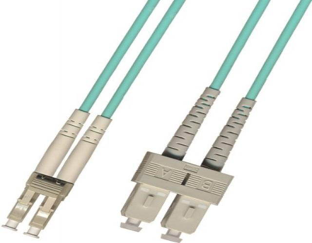 100M - Multimode Duplex 10 Gigabit (10Gb) OM3 Fiber Optic Cable (50/125) - Long Length - LC to SC