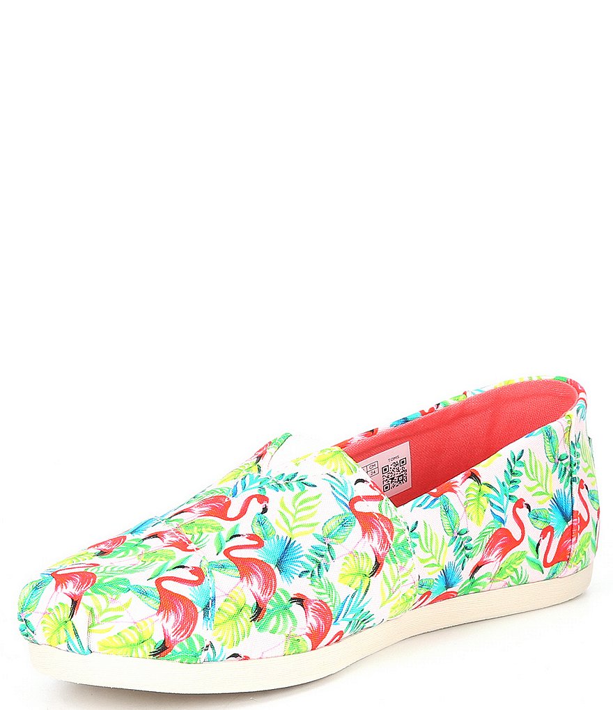 TOMS Women's Alpargata CloudBound Flamingo Print Slip-Ons