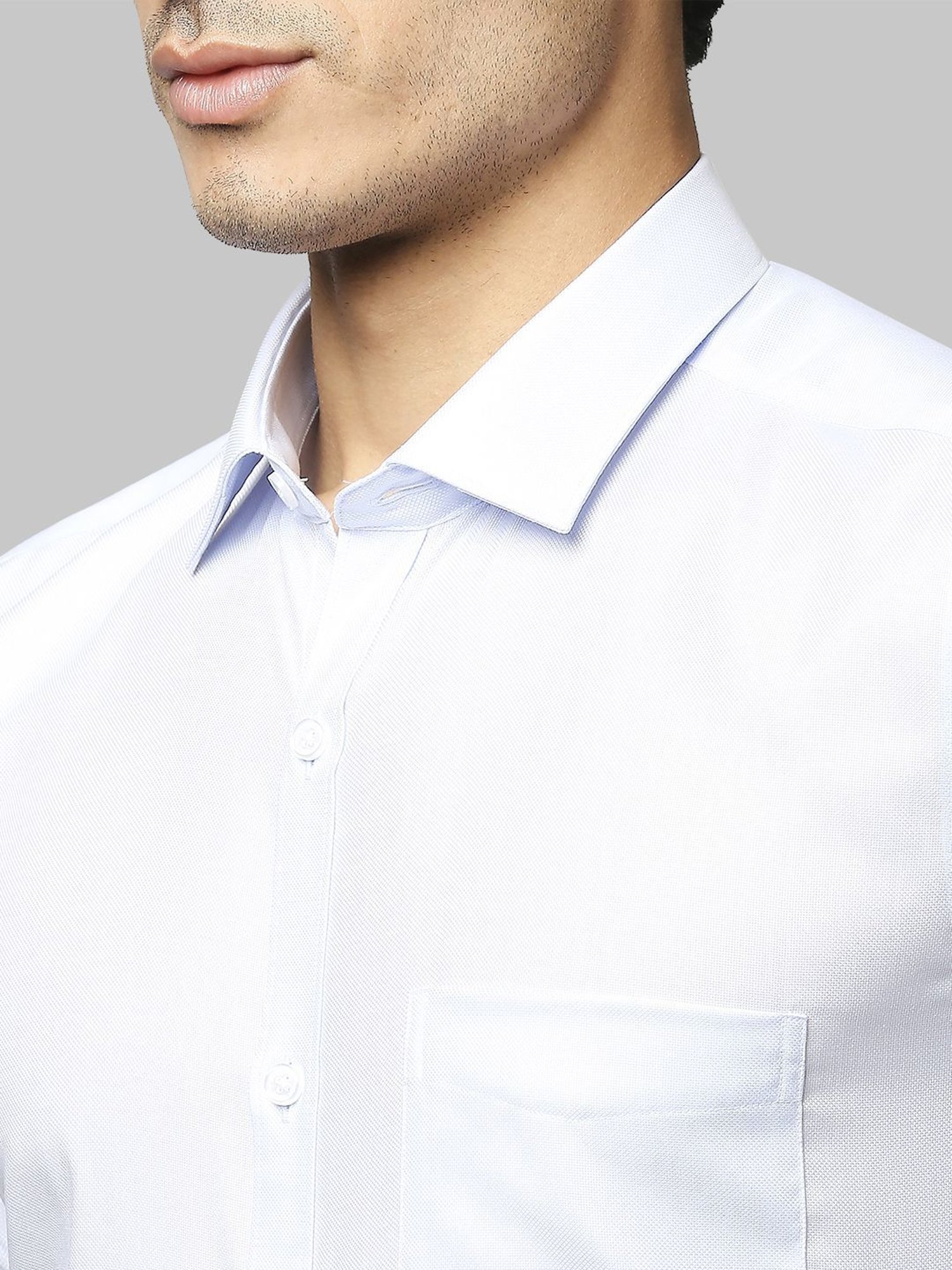 Park Avenue Blue Cotton Slim Fit Shirt