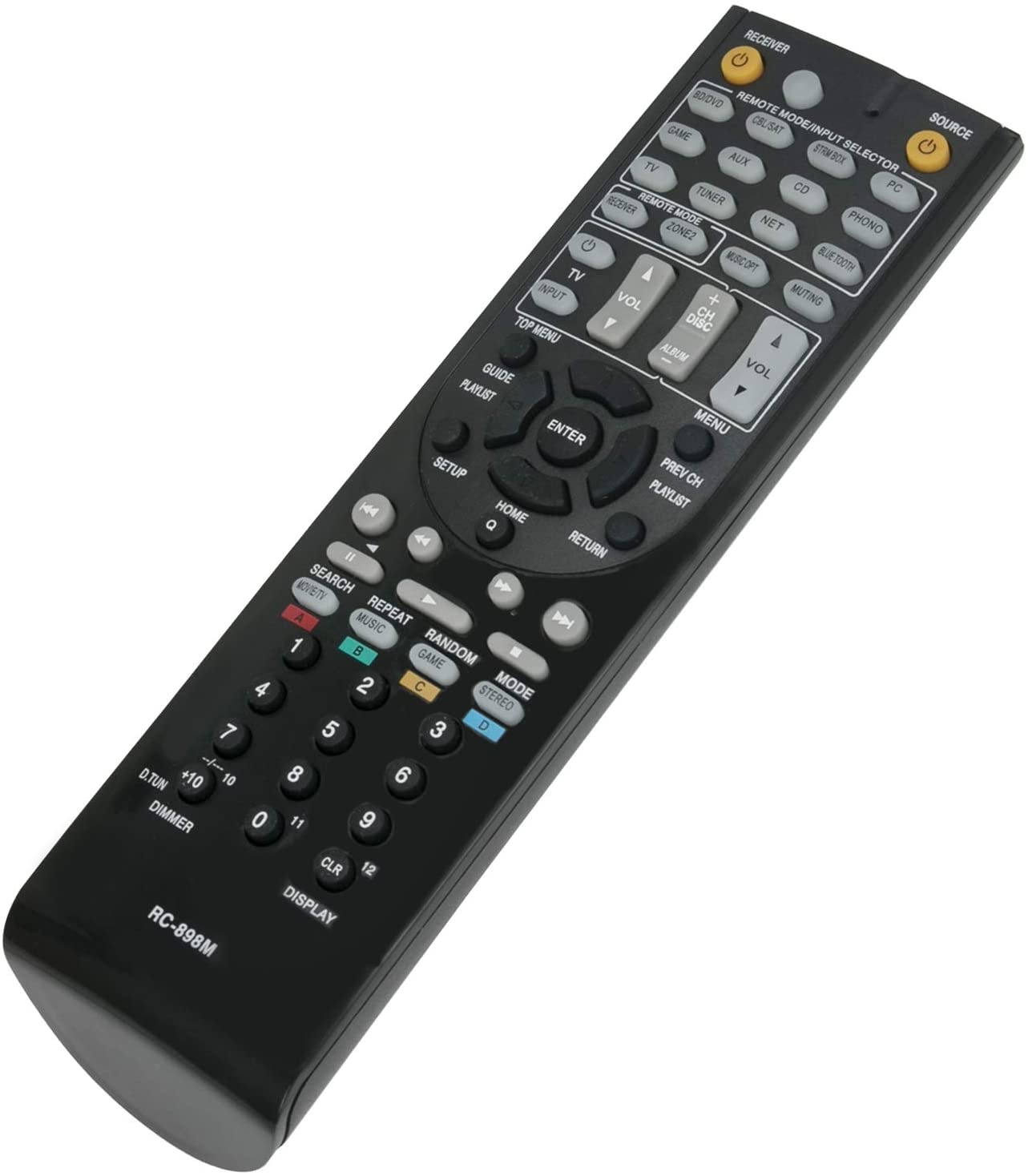 New RC-898M RC898M Remote Control Compatible with Onkyo AV Receiver TX-NR545 TX-NR646 TX-NR747 TXNR545 TXNR646 TXNR747