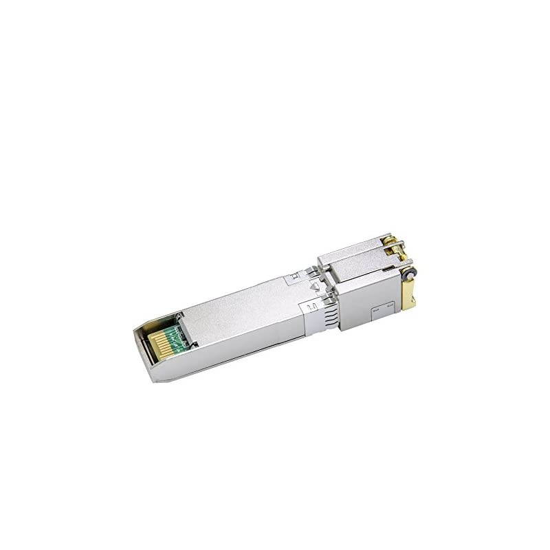 10GBase-T SFP+ RJ45 Transceiver, 10G-T Copper RJ45 Module, up to 30 Meters, Compatible with Arista SFP-10GE-T and Other Open Switches