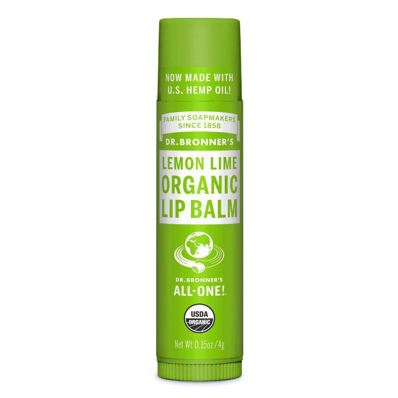 Dr. Bronner's Organic Lip Balm - Lemon Lime - 0.15oz