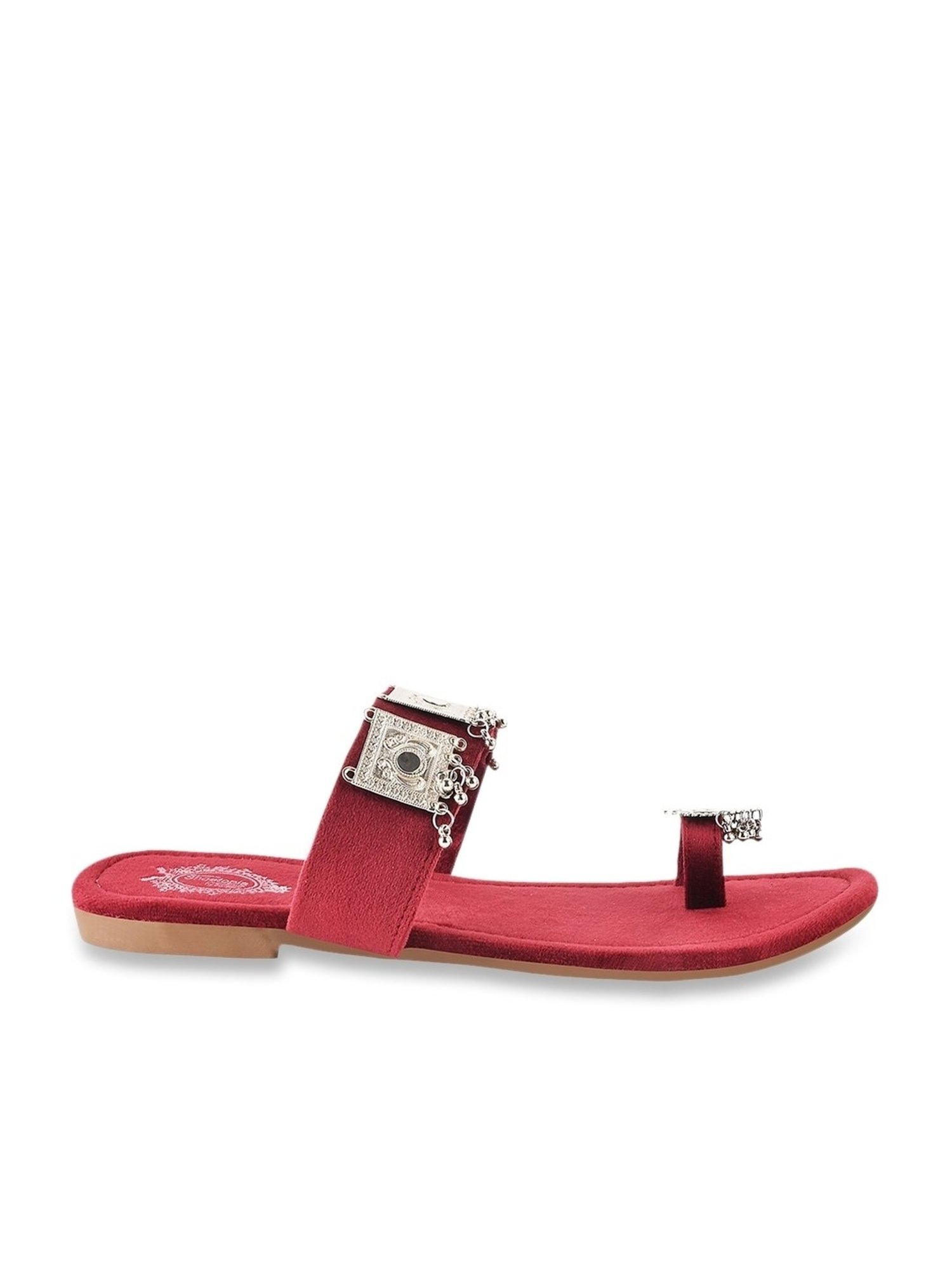 Shoetopia Women's Cherry Toe Ring Sandals