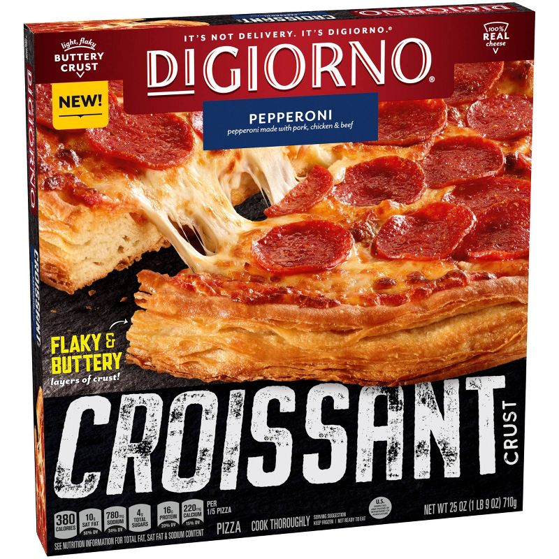 DiGiorno Pepperoni Frozen Pizza with Croissant Crust - 25oz