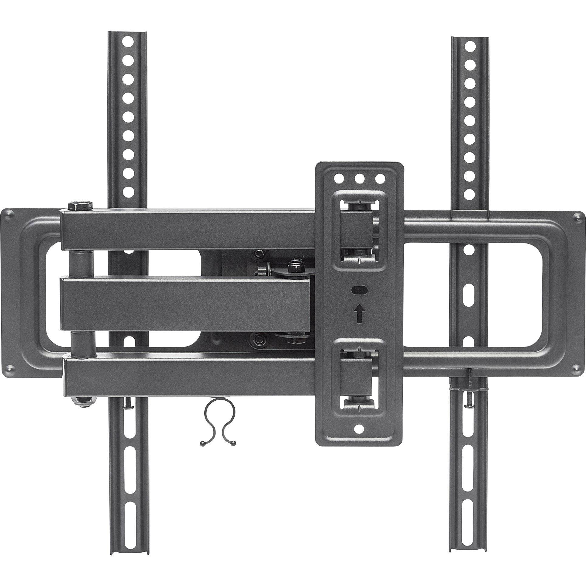 Manhattan 461320 Universal Lcd Full-Motion Wall Mount, Holds One 32 To 55 Flat-Panel Or Curved Tv