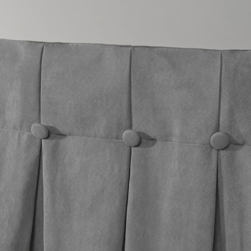 84"x54" Ghent Light Filtering Curtain Panel Gray - Exclusive Home