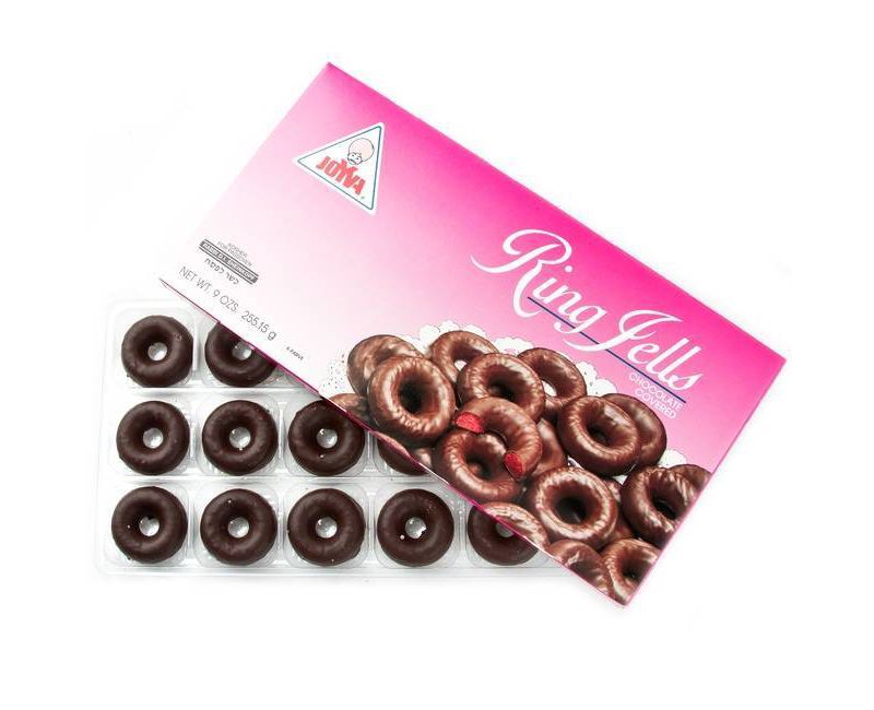 Joyva Chocolate Covered Raspberry Ring Jells - 9oz