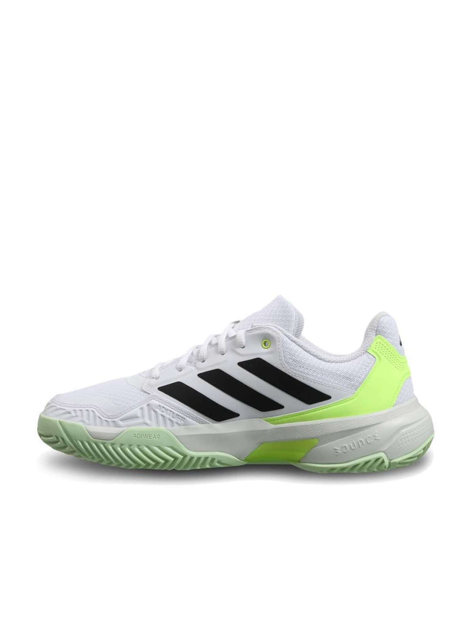 Adidas Men's CourtJam Control 3 White Tennis Shoes