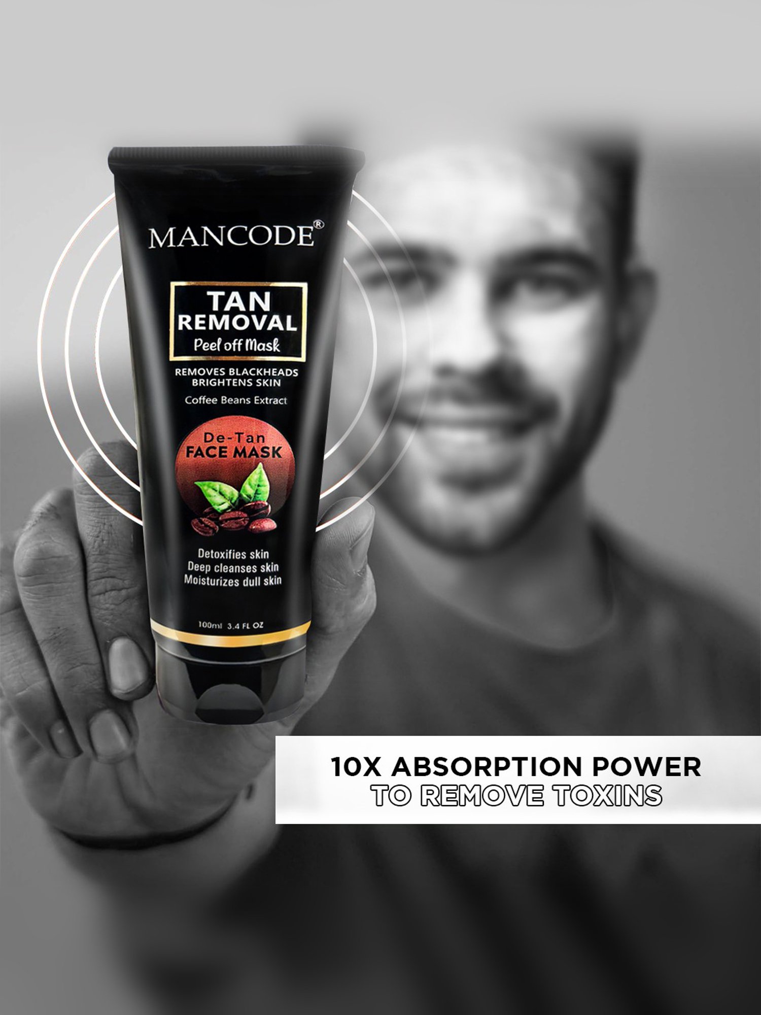 Mancode Detoxifying De Tan, Vitamin C & Acne Control Tea Tree Foaming Facewash (Pack of 3)