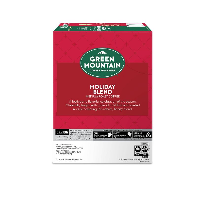 Green Mountain Coffee Holiday Blend Keurig K-Cup Coffee Pods - Medium Roast - 24ct