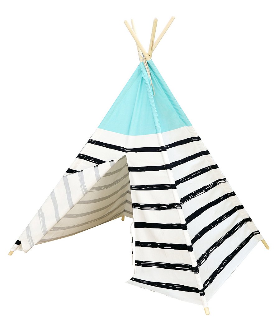 Wonder Wise by Asweets Canvas Striped Teepee Play Tent