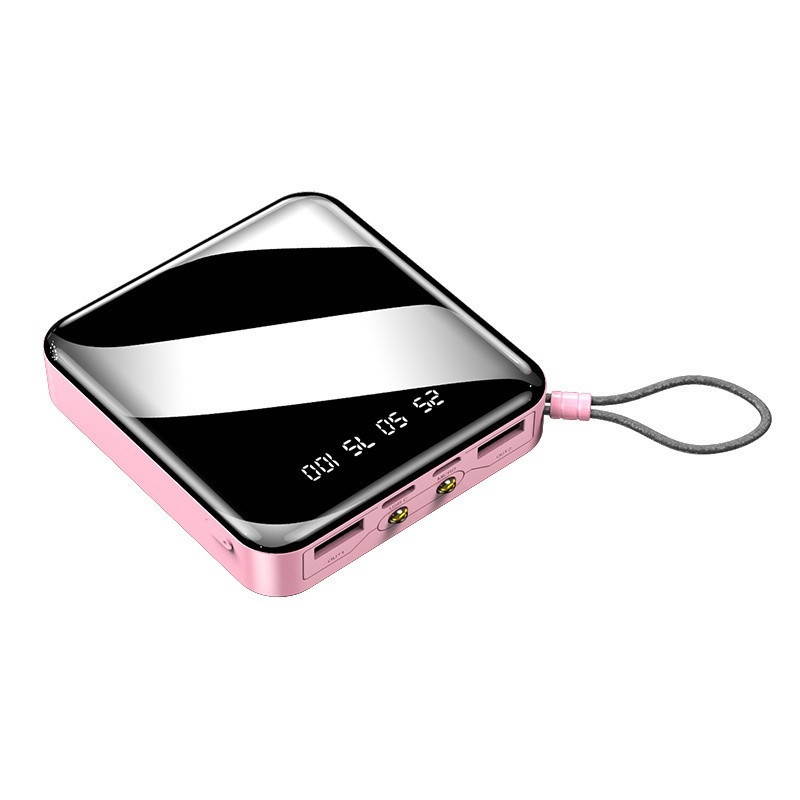 6000 Mah Mobile Power Battery Pack Mobile Power Bank With Dual USB and LED Lighting Mini Power Bank