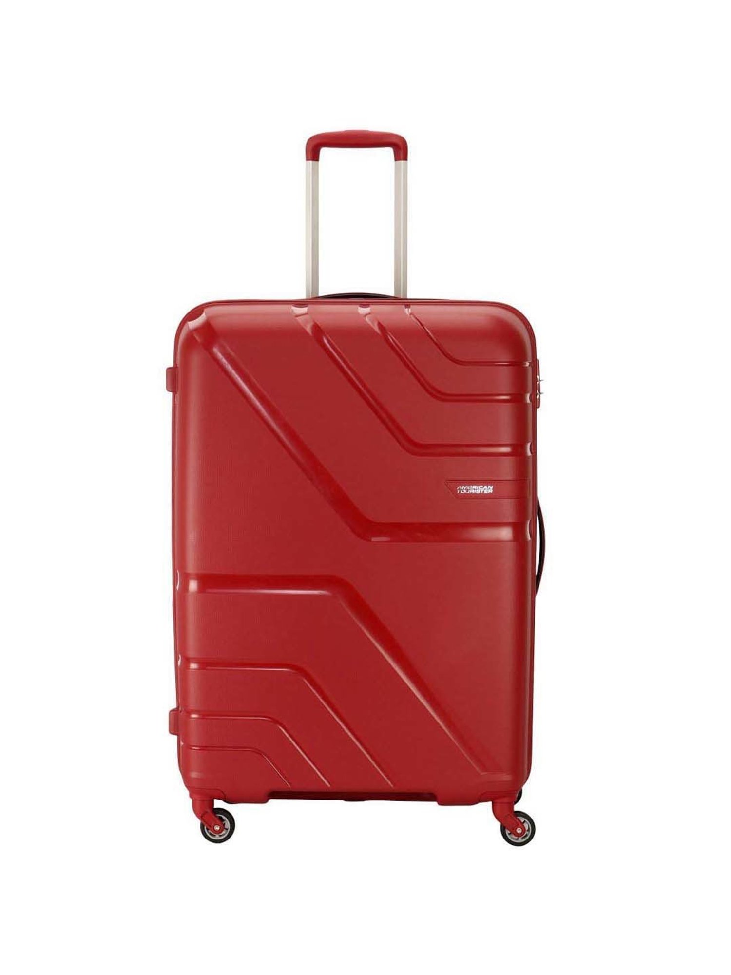 American Tourister Formula Red Textured Hard Medium Trolley Bag - 70.5 cm