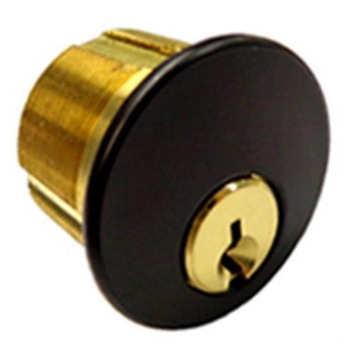Ilco 7165YA2-46 Duranodic Solid Brass Replacement 1" Mortise Cylinder Lock With Yale YA1 Keyway