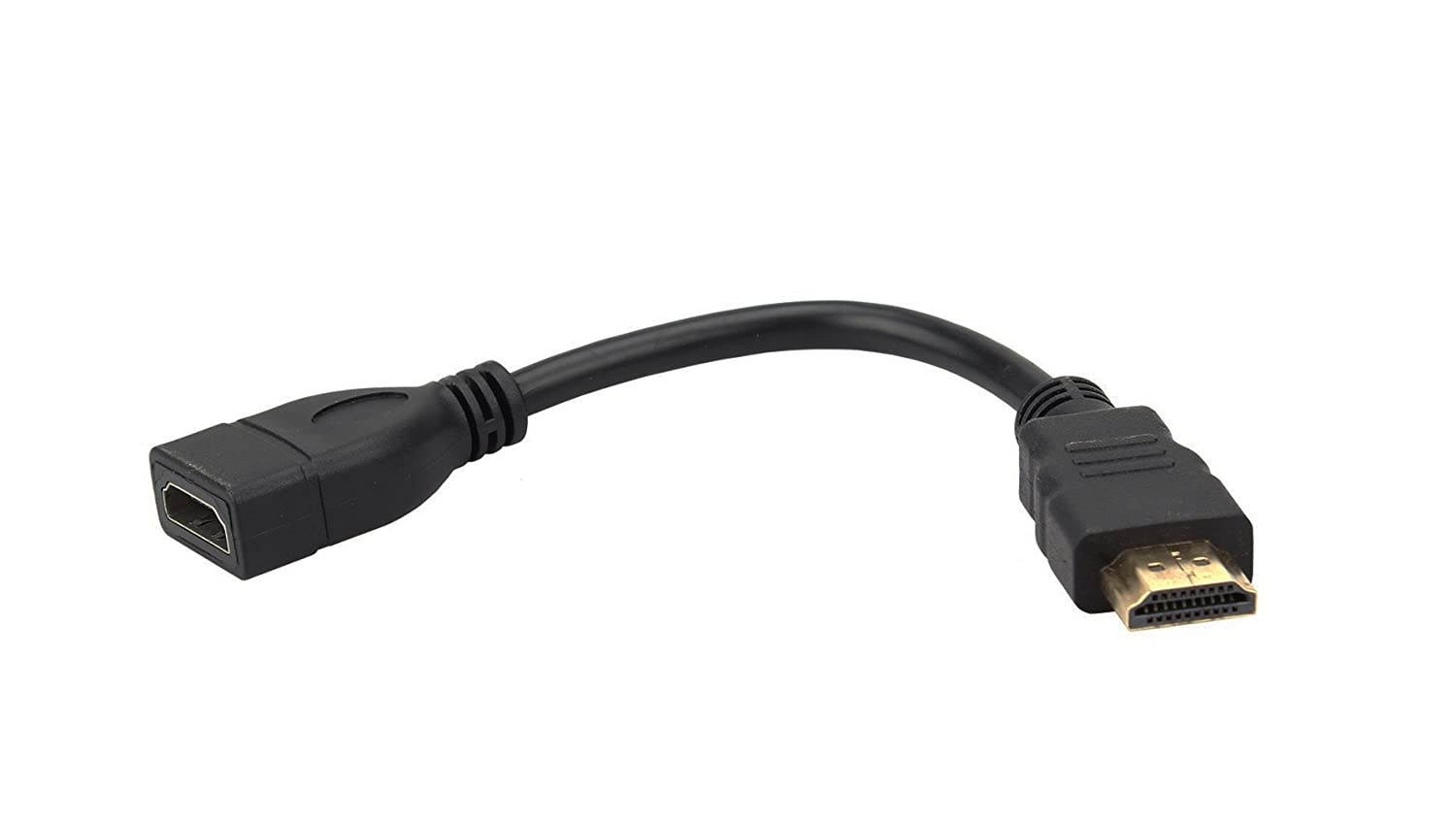 Fire TV Adapter Extension Cable HDMI Male to Female Extender Cable Short Convenient for Google Chrome Cast/Fire TV Stick/Roku Stick Connection to TV