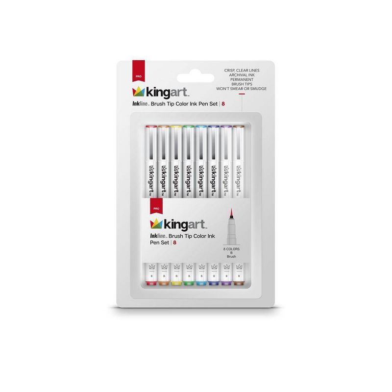 Kingart 125ct Pencils Pens With Paper Pad Bundle